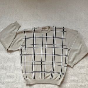Lord & Taylor Men’s Grid Pattern Sweater